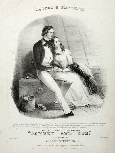 Walter e Florence - Capa da partitura de Winslow Homer