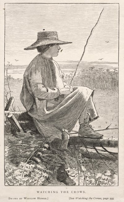 Observando os Corvos, 1868. de Winslow Homer