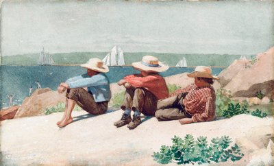 Vigiando os navios, Gloucester de Winslow Homer