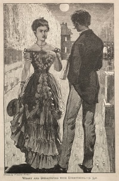 Cansado e insatisfeito com tudo, 1869. de Winslow Homer