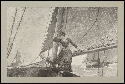Garota do Iatismo, 1880 de Winslow Homer