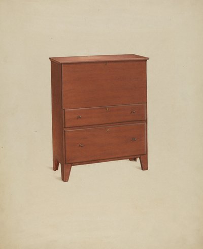 Shaker Chest of Drawers, 1937. de Winslow Rich