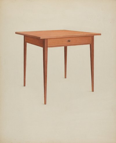 Shaker Table, c. 1937. de Winslow Rich