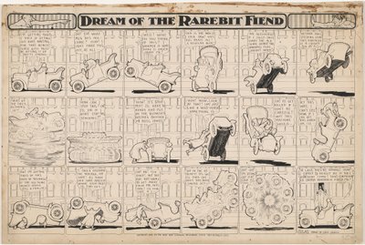 Sonho do Rarebit Fiend: Automóvel Bucking de Winsor McCay