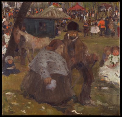 Feira de férias de Pentecostes perto de Cracóvia de Witold Wojtkiewicz