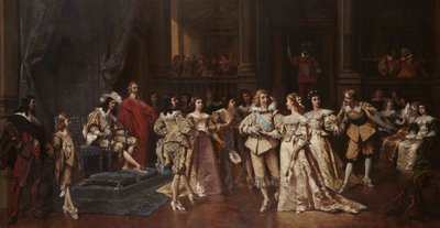 A bola na corte de Luís XIII da França de Wladyslaw Bakalowicz