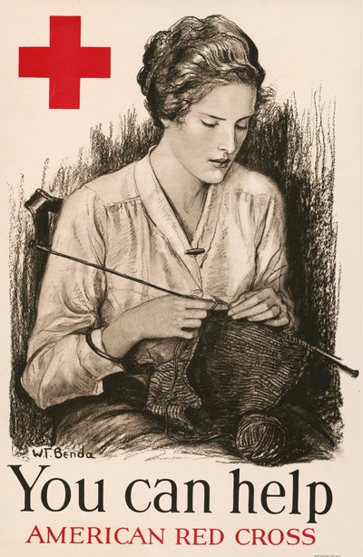 Você pode ajudar - Cruz Vermelha Americana , 1918. de Wladyslaw Theodor Benda