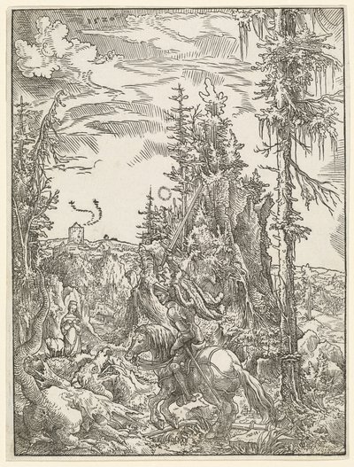 São Jorge matando o dragão de Wolf Huber
