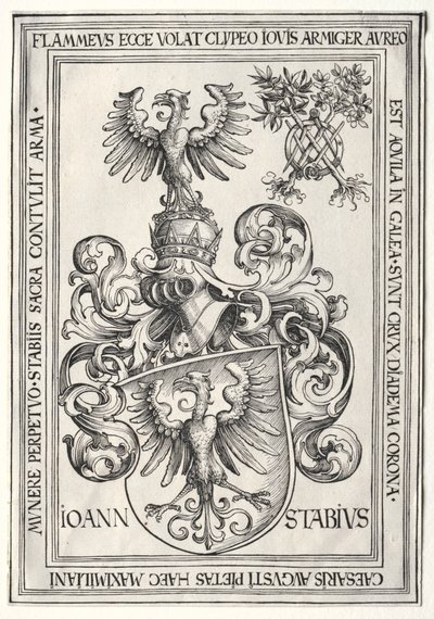 Brasão de Johann Stabius de Wolf Traut
