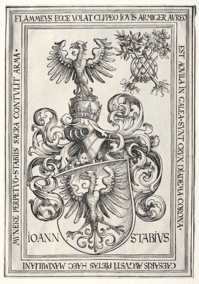 Brasão de Johann Stabius. de Wolf Traut