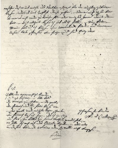 Carta de autógrafos de Wolfgang Amadeus Mozart de Wolfgang Amadeus Mozart