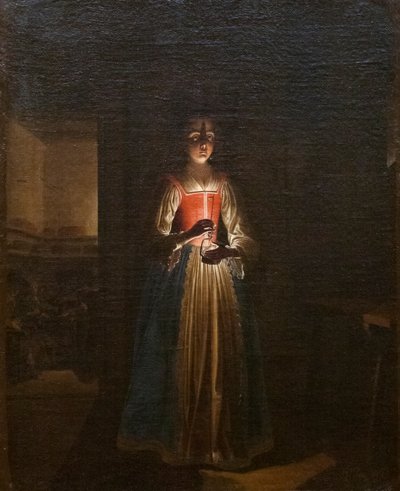 Mulher com lanterna (pintura) de Wolfgang Heimbach