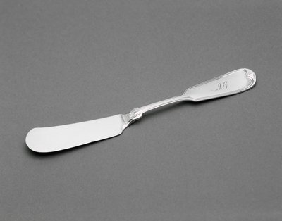 Butter Knife, c. 1845-1864 (prata) de Wood and Hughes