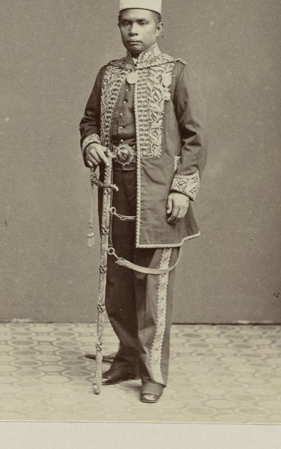 jovem monarca indiano de Woodbury and Page