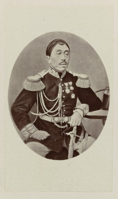 Retrato de Mangkoe Negoro IV de Woodbury and Page
