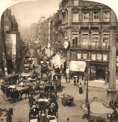 Fleet Street, Londres, 1896. de Works and Sun Sculpture Studios
