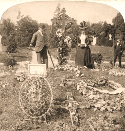 A sepultura de Charles Stewart Parnell, maior líder da Irlanda, Dublin, 1896. de Works and Sun Sculpture Studios