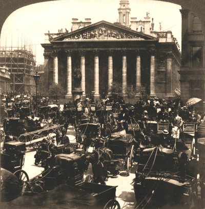 Royal Exchange, Londres, 1896. de Works and Sun Sculpture Studios