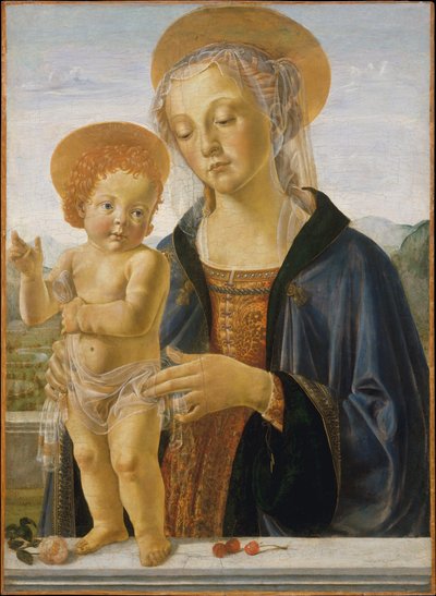 Madonna e criança de Workshop of Andrea Verrocchio