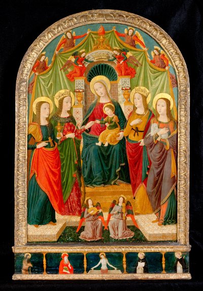 O casamento místico de Santa Catarina de Benozzo di Lese di Sandro Gozzoli