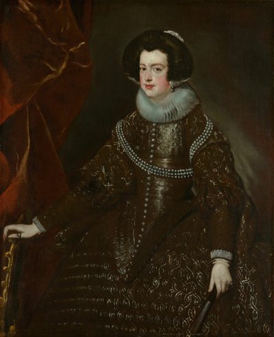 Isabella de Bourbon, Esposa de Filipe IV de Espanha, c. 1632. de Workshop of Diego Velazquez