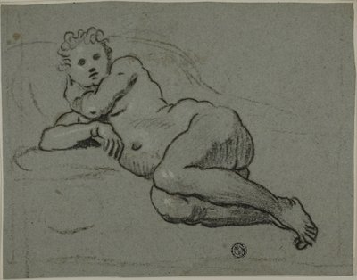 Nu reclinado de Workshop of Domenico Tintoretto