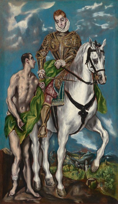 São Martinho e o Mendigo de Workshop of El Greco