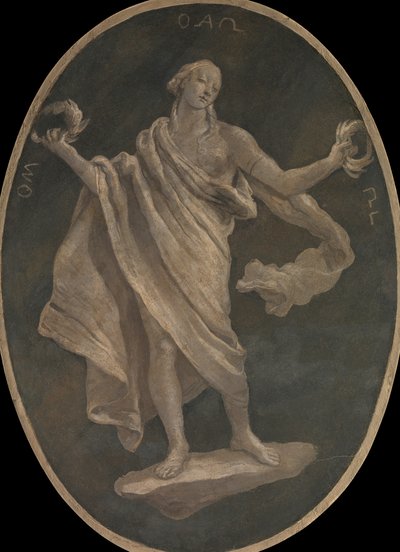 Uma Virtude, Possivelmente Patriotismo, 1760. de Workshop of Giovanni Battista Tiepolo