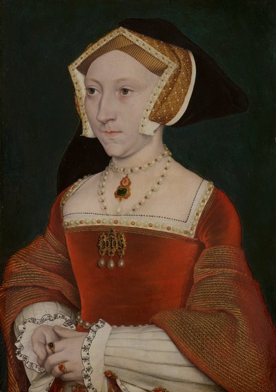 Holandês: Retrato de Jane Seymour (1509-1537) Retrato de Jane Seymour (1509-1537) de Workshop of Hans Holbein the Younger