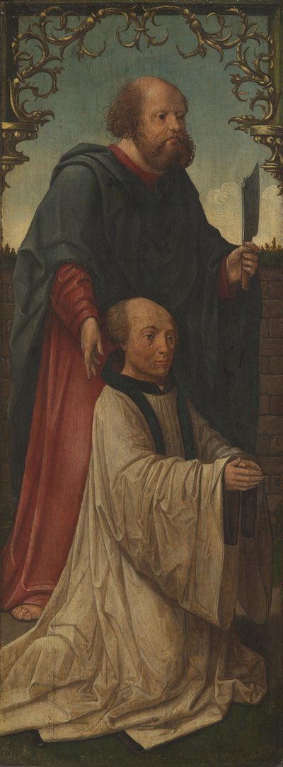 São Matias () e um doador (anverso); Santo André (verso) de Workshop of Jacob Cornelisz. van Oostsanen