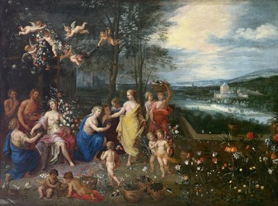 Alegoria da primavera de Workshop of Jan Brueghel the Elder