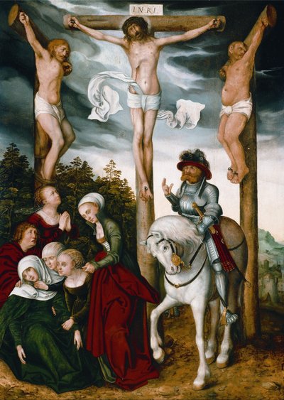 Crucificação de cristo de workshop of Lucas Cranach the Elder