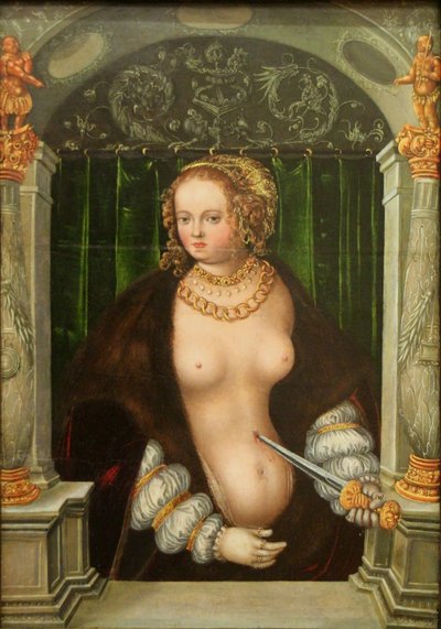 Holandês: O Suicídio de Lucrécia O Suicídio de Lucrécia de workshop of Lucas Cranach the Elder