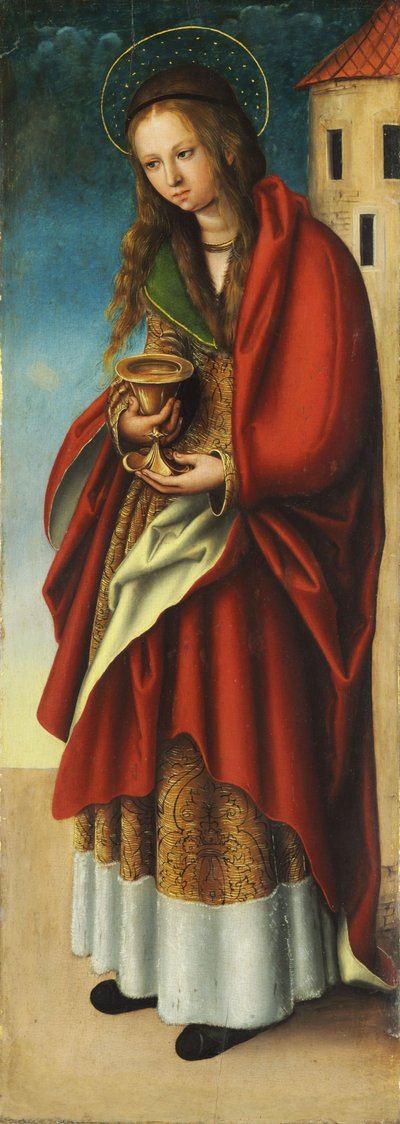Alemão: Die Hl. Bárbara Santa Bárbara de workshop of Lucas Cranach the Elder