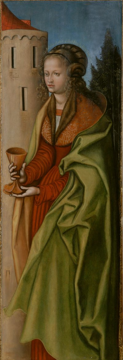 Alemão: Hl. Barbara St Barbara de workshop of Lucas Cranach the Elder
