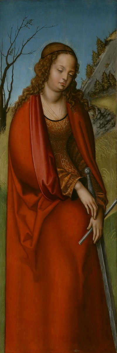 Alemão: Hl. Katharina Santa Catarina de workshop of Lucas Cranach the Elder