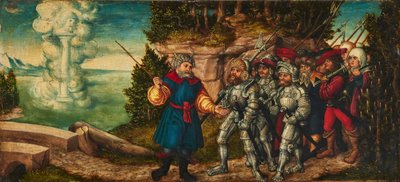 Alemão: Moses und die Wolkensäule Moisés e o Pilar de Nuvens de workshop of Lucas Cranach the Elder