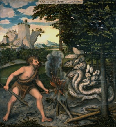 Hércules e a Hidra de workshop of Lucas Cranach the Elder