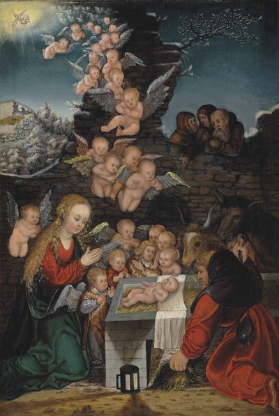 Natividade de workshop of Lucas Cranach the Elder
