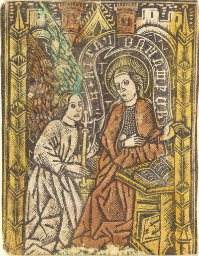 A Anunciação de Workshop of Master of the Borders with