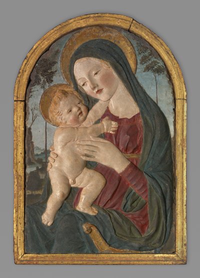 Nossa Senhora e o Menino de Workshop of Neroccio de