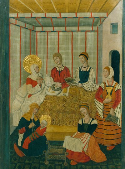 Nascimento da Virgem de Workshop of Pedro García de Benabarre