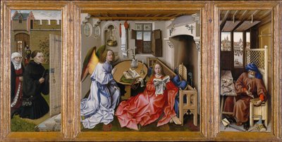 O Retábulo de Mérode (Tríptico da Anunciação) de Workshop of Robert Campin