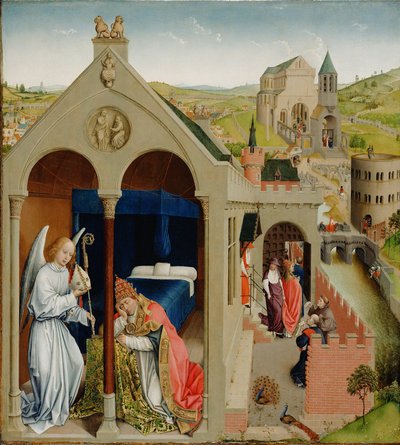 O sonho do papa Sérgio de Workshop of Rogier van der Weyden