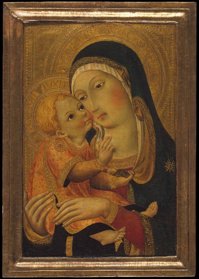 Madonna e Criança, c. 1448-60. de Workshop of Sano di Pietro