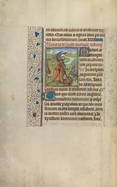 São Miguel e o Dragão de Workshop of Willem Vrelant