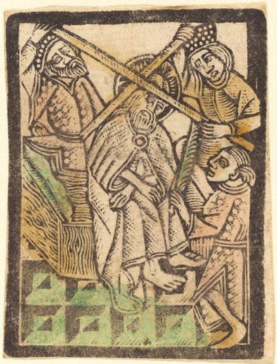 Cristo Coroado com Espinhos, 14701480. de Workshop of the Master of the
