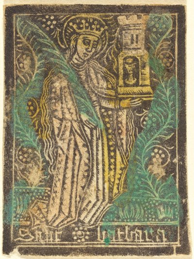 Santa Bárbara, 14601480. de Workshop of the Master of the