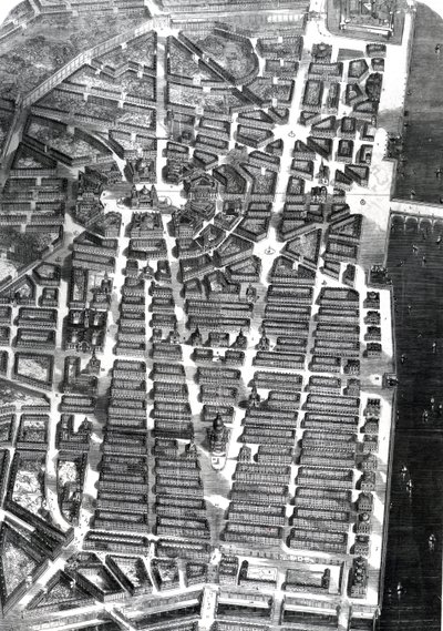 Uma visão da cidade de Londres, construída sobre o plano deixado por Sir Christopher Wren, desenhado sob a direção de Godwin, publicado em &39;The Builder&39;, 4 de julho de 1875 de Worthington G. Smith