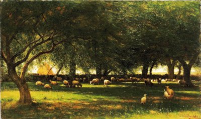 Meio-dia no pomar de Worthington Whittredge